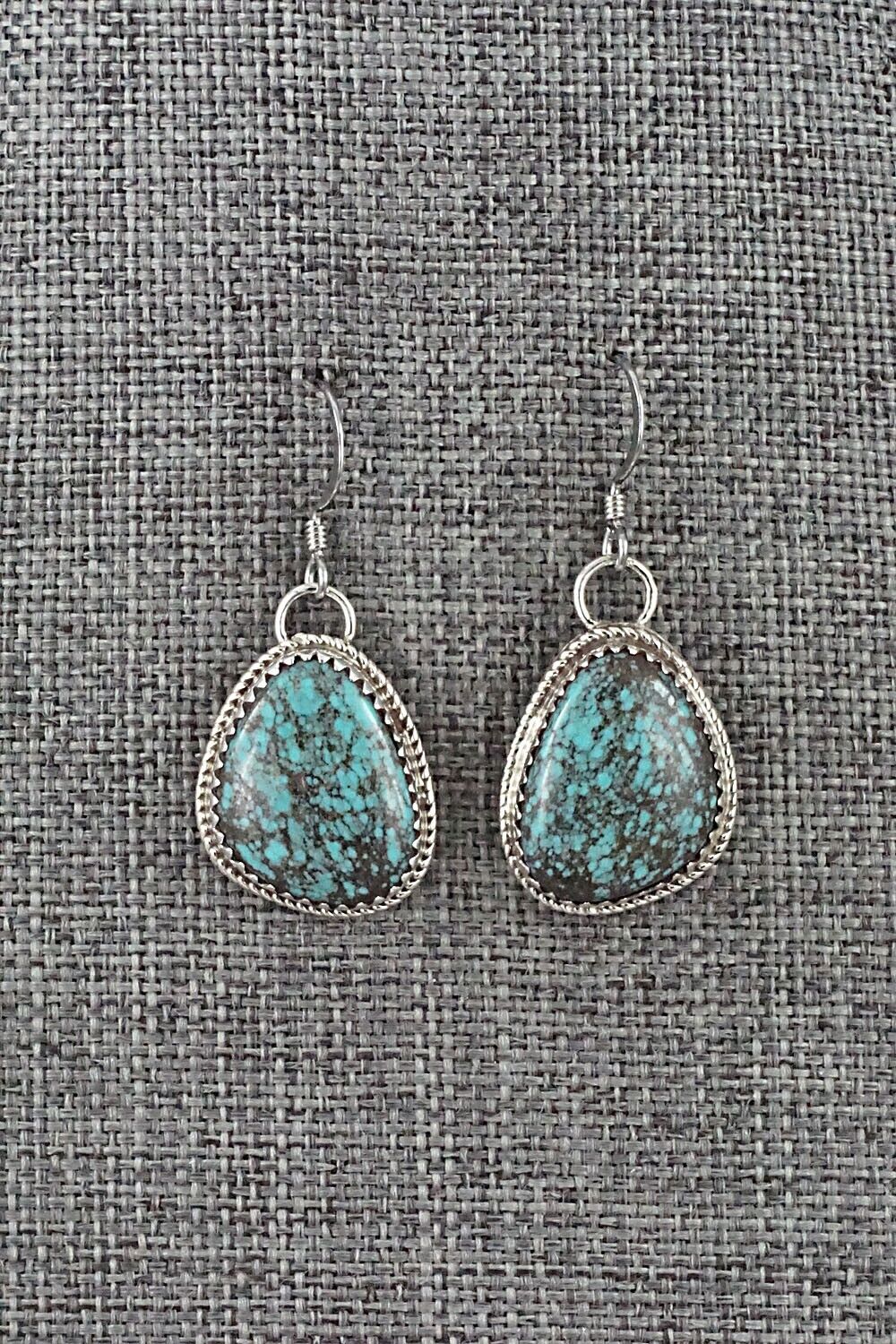 Turquoise & Sterling Silver Earrings - Ernest Hawthorne