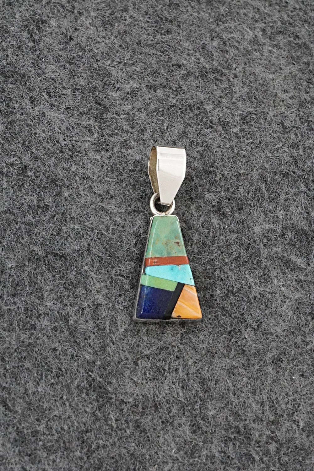 Multi Stone & Sterling Silver Pendant - Priscilla Smith