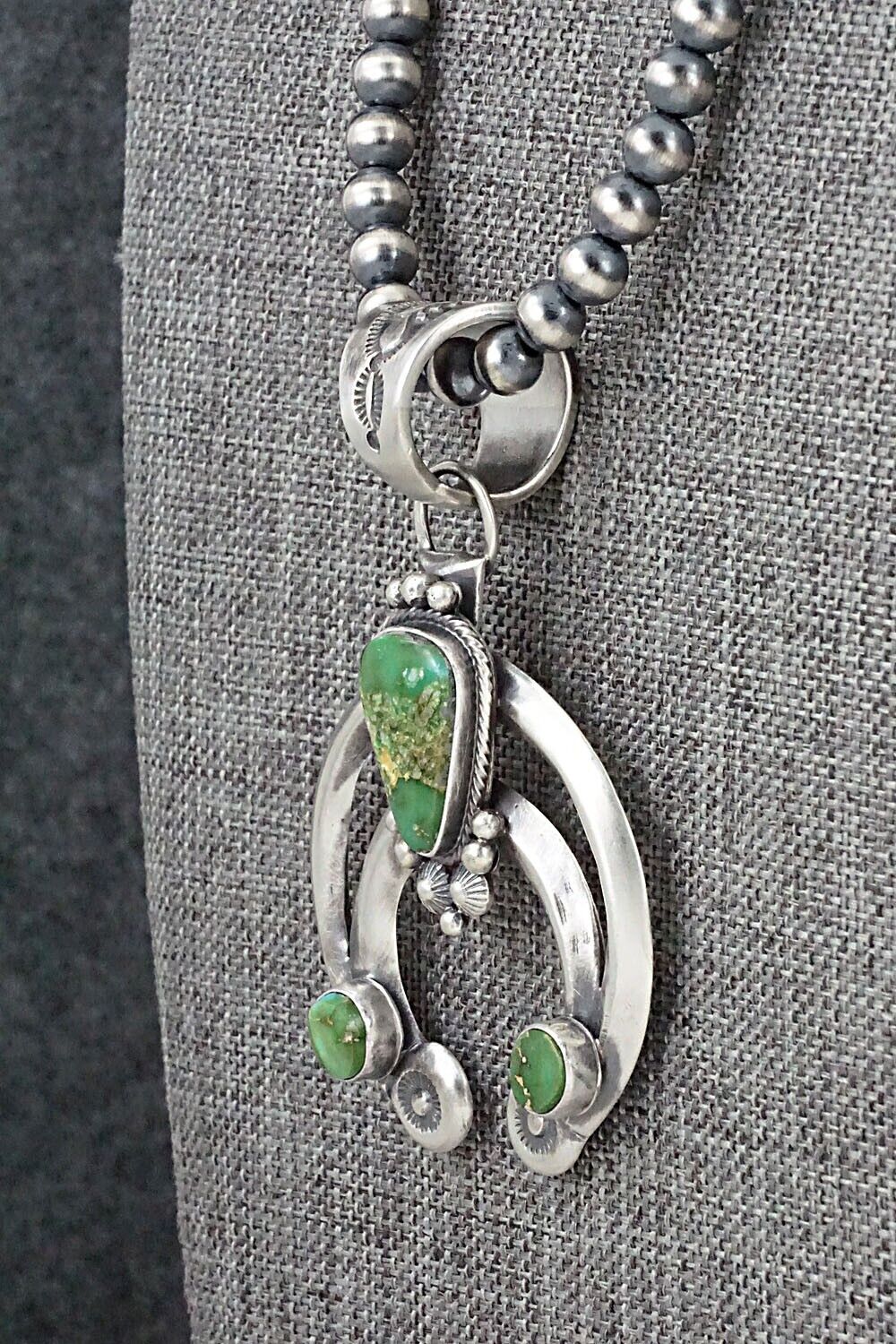 Turquoise & Sterling Silver Necklace - Paige Gordon