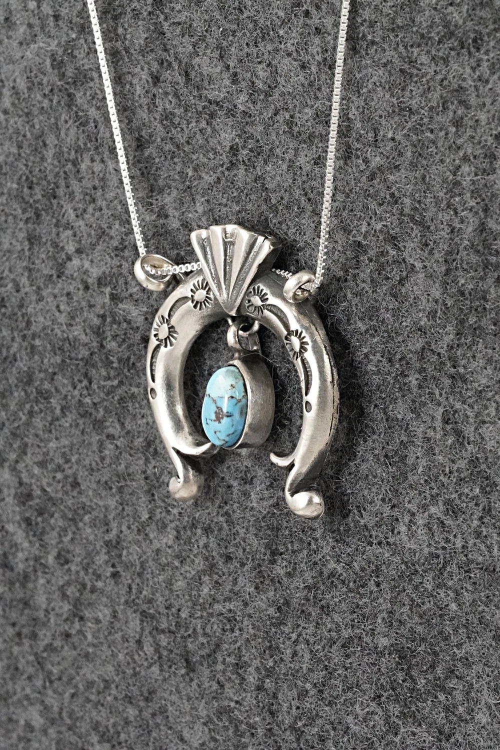 Turquoise & Sterling Silver Necklace - Gary Shorty