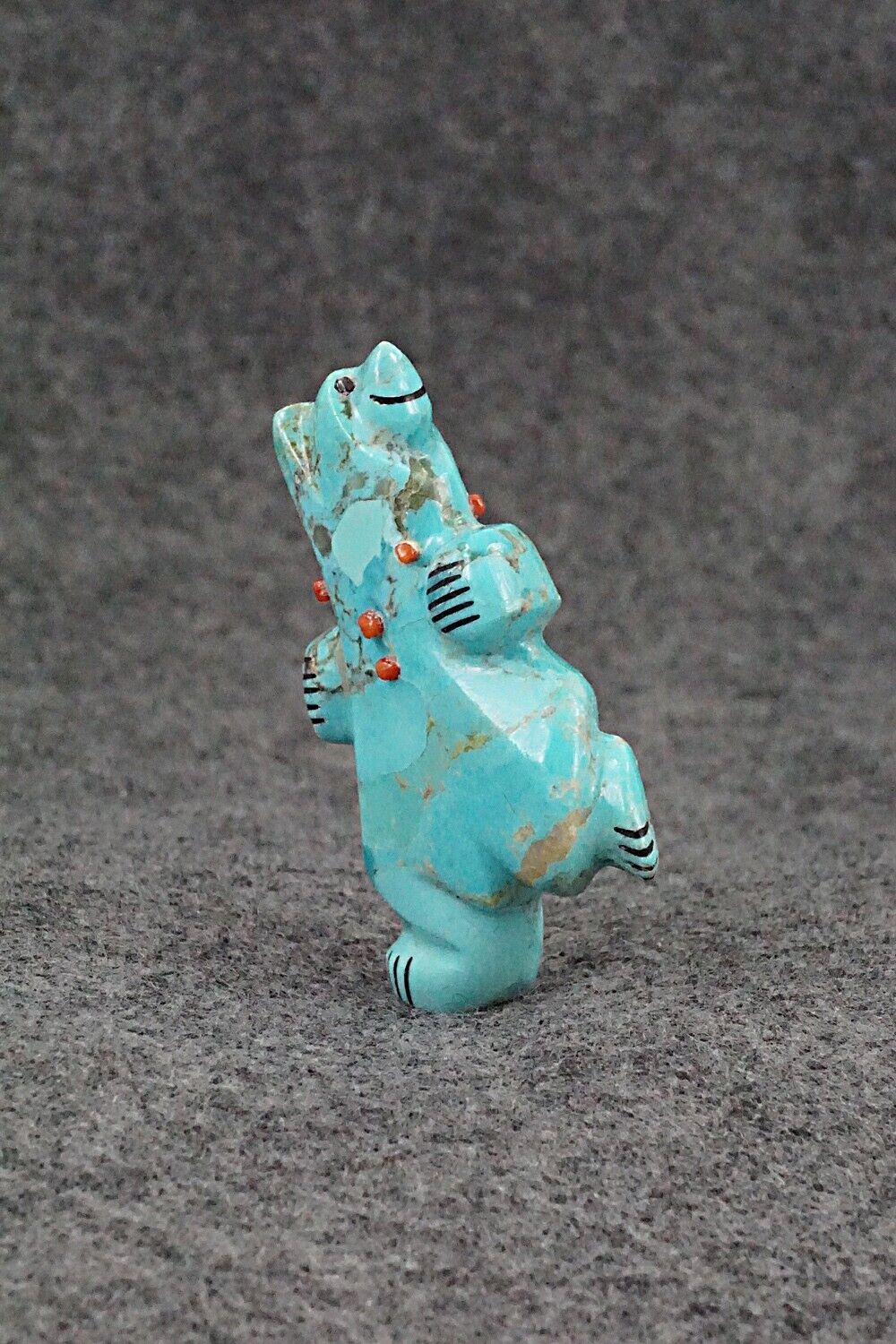 Dancing Bear Zuni Fetish Carving - Claudia Peina