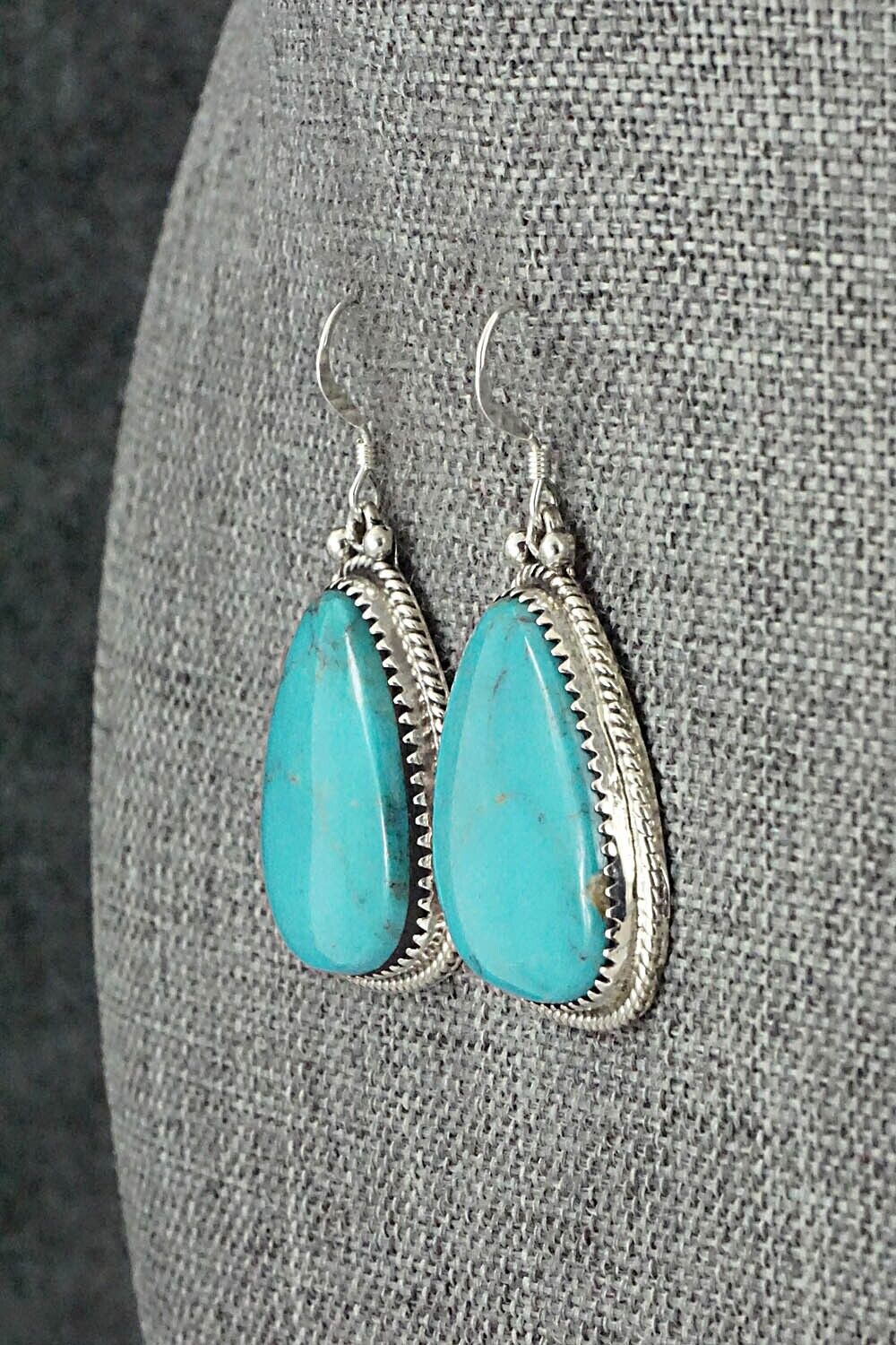 Turquoise & Sterling Silver Earrings - Sharon McCarthy