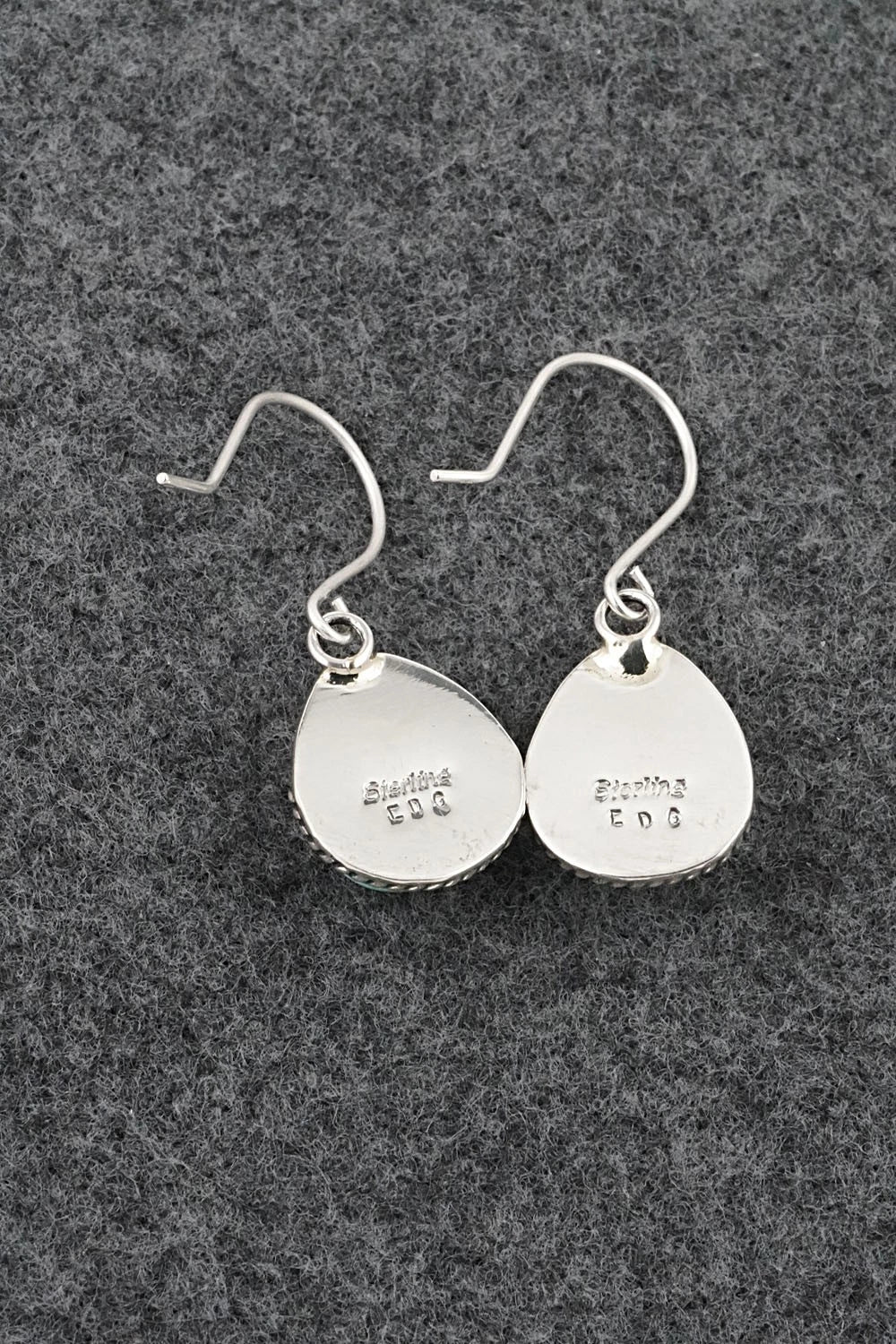 Turquoise & Sterling Silver Earrings - Eugene Gruber