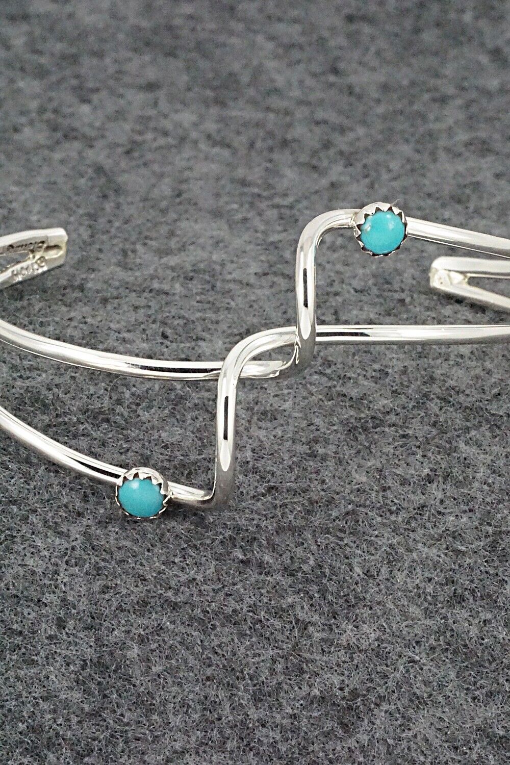 Turquoise & Sterling Silver Bracelet - Yolanda Skeets