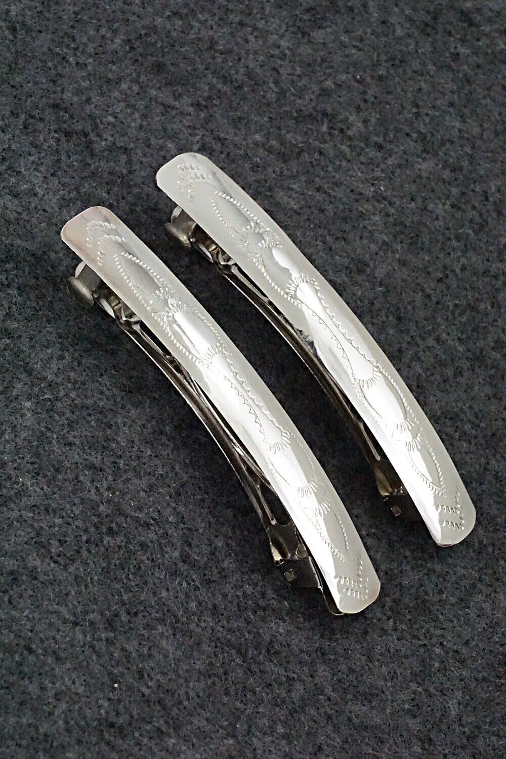 Sterling Silver Hair Barrettes - Randall Dalgai