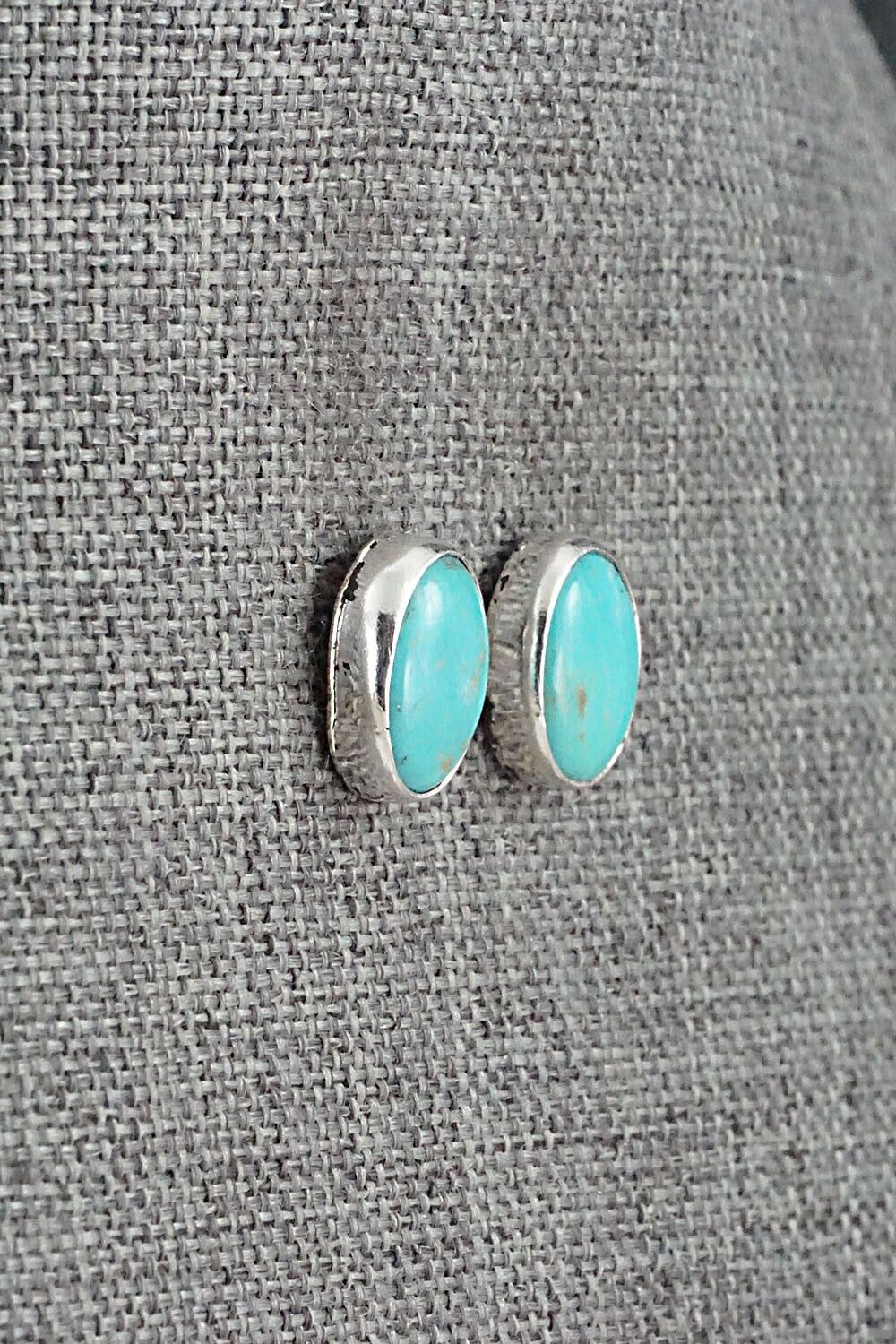 Turquoise & Sterling Silver Earrings - Marco Begaye