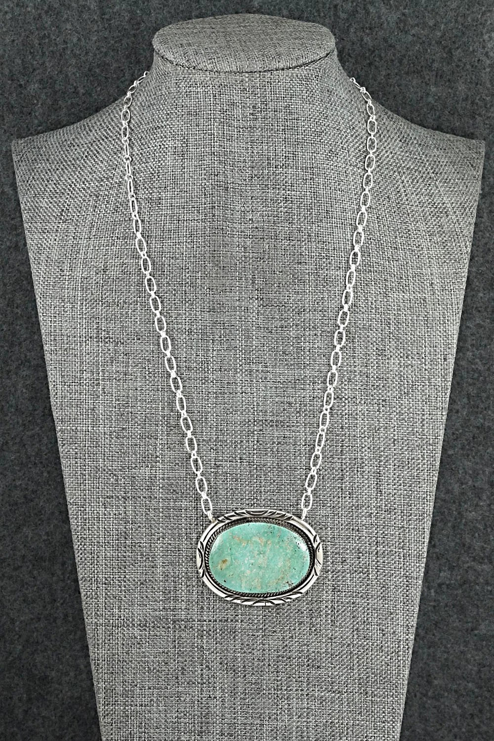Turquoise & Sterling Silver Necklace - Dorothy Lee