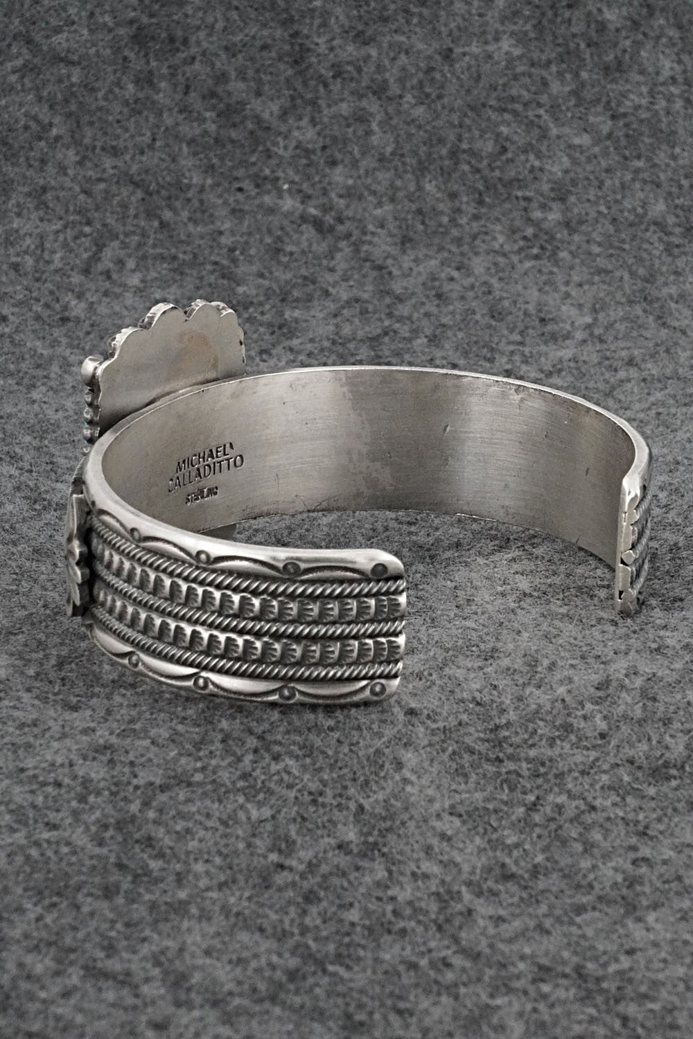 Turquoise & Sterling Silver Bracelet - Michael Calladitto