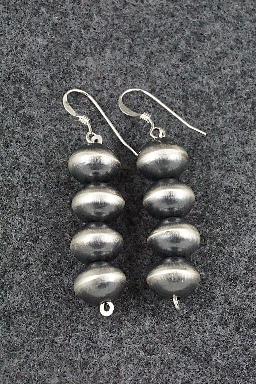 Sterling Silver Navajo Pearl Earrings - Preston Haley