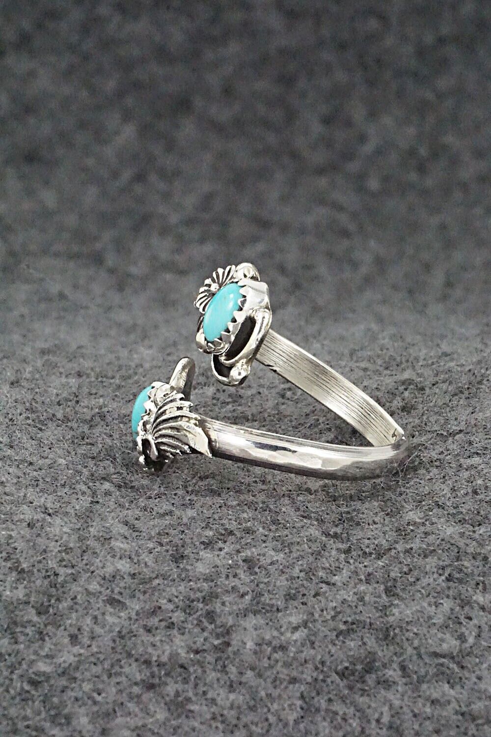 Turquoise & Sterling Silver Ring - Etta Belin - Size 9