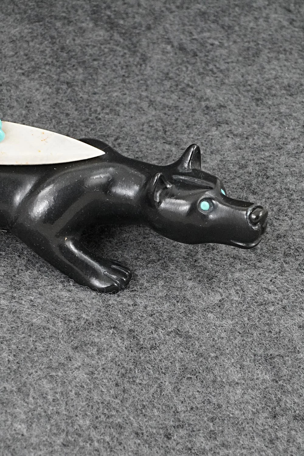 Wolf Zuni Fetish Carving - Albert Eustace