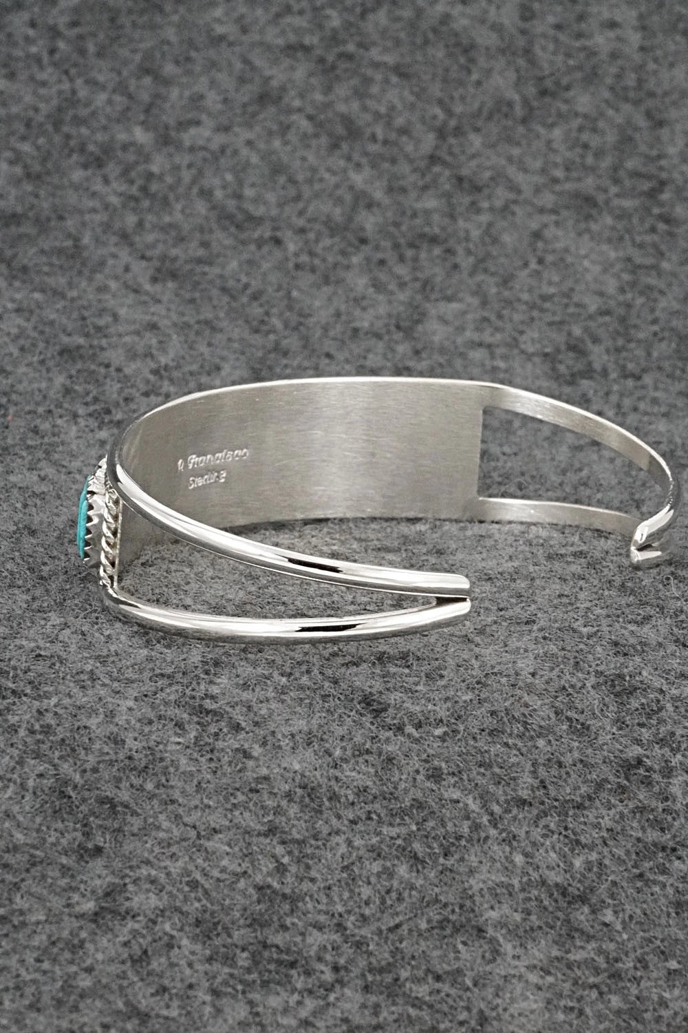 Turquoise & Sterling Silver Bracelet - Roland Francisco