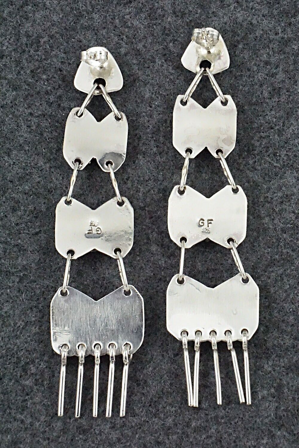 Turquoise & Sterling Silver Earrings - Charlie John