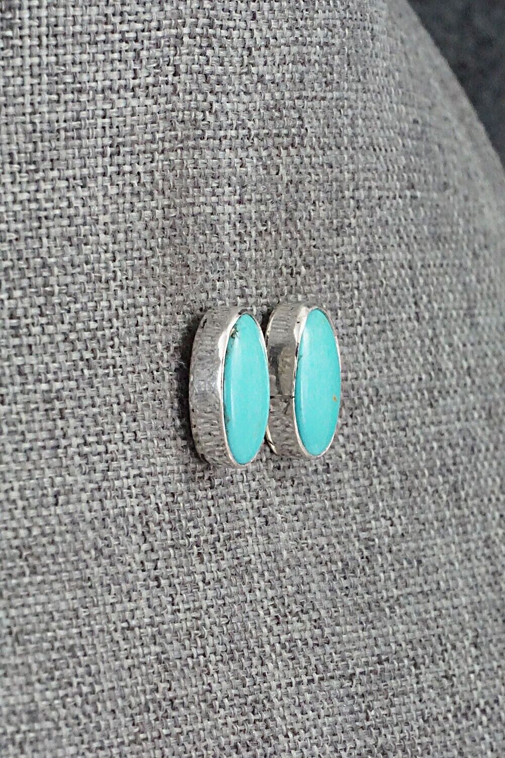 Turquoise & Sterling Silver Earrings - Marco Begaye