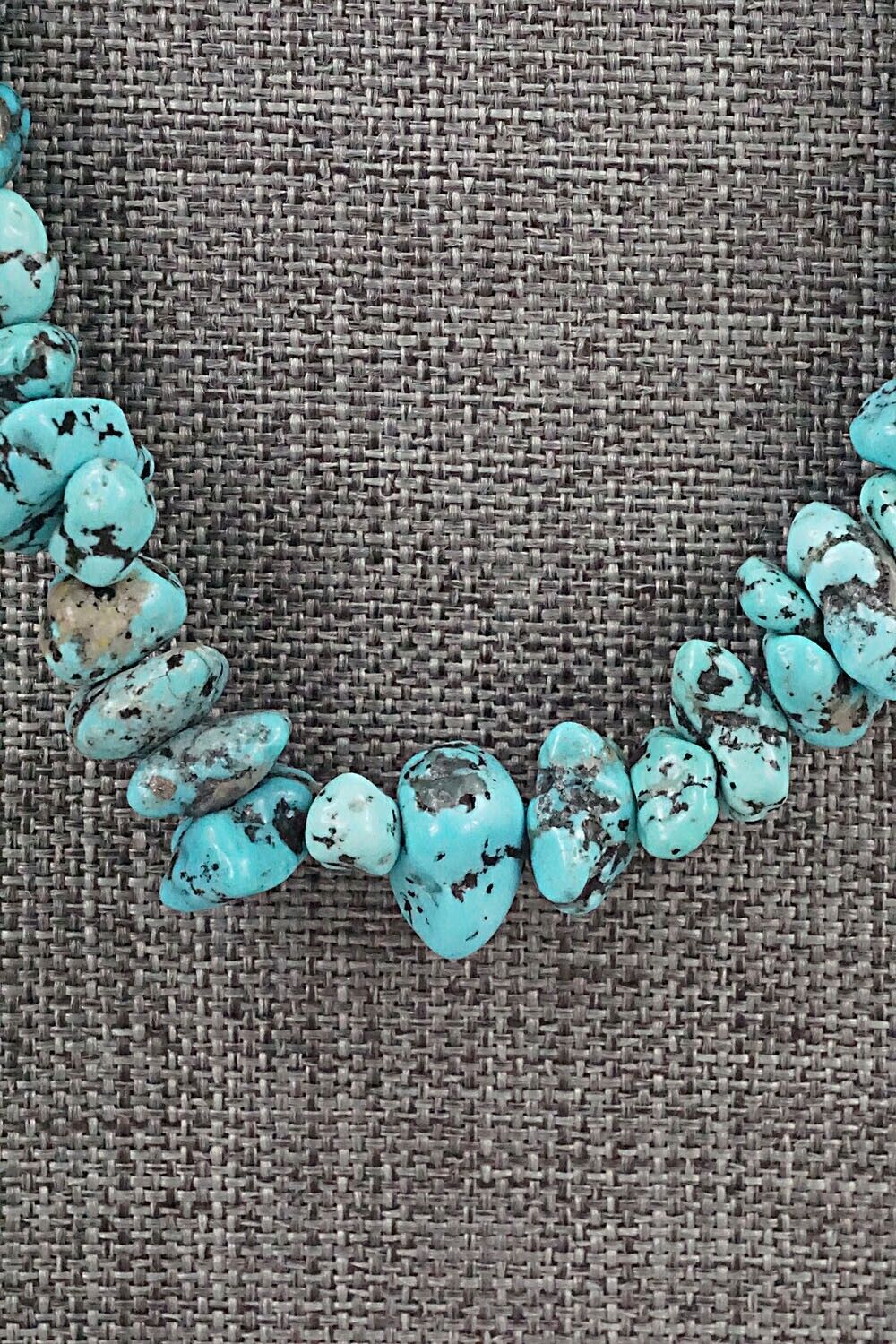 Turquoise & Sterling Silver Necklace 21" - Louise Joe