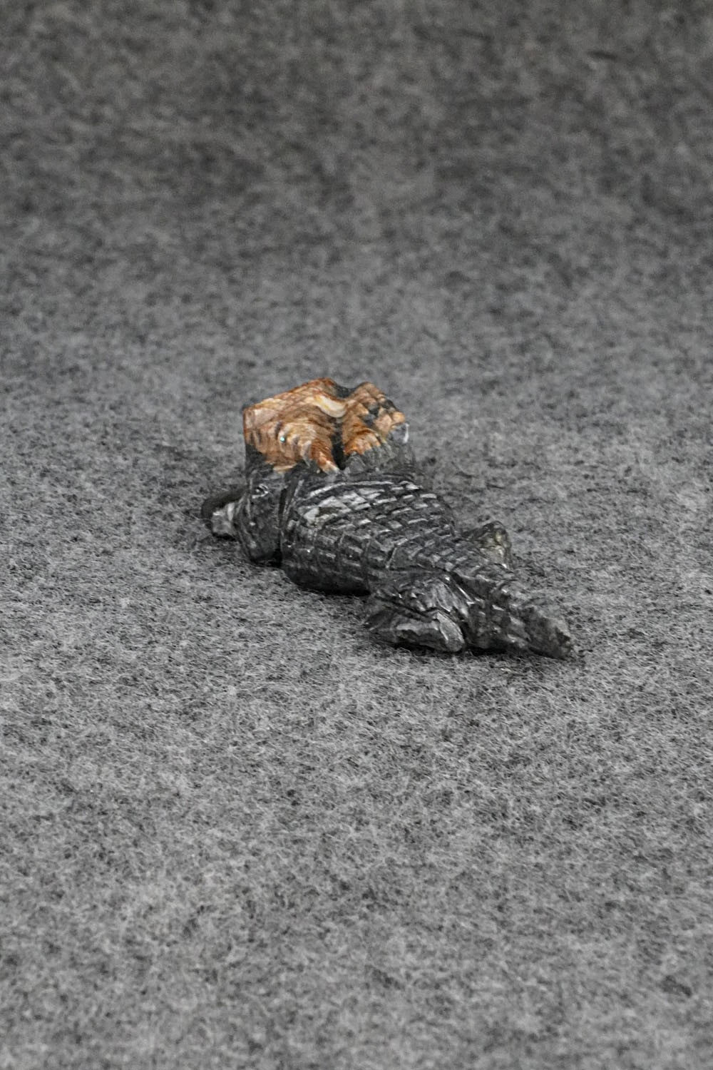 Horned Toad Zuni Fetish Carving - Tony Mackel