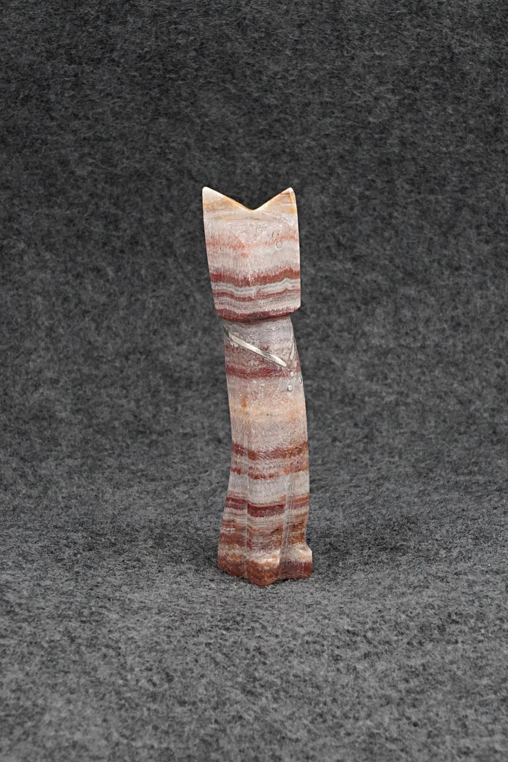 Cat Zuni Fetish Carving - Kenny Chavez