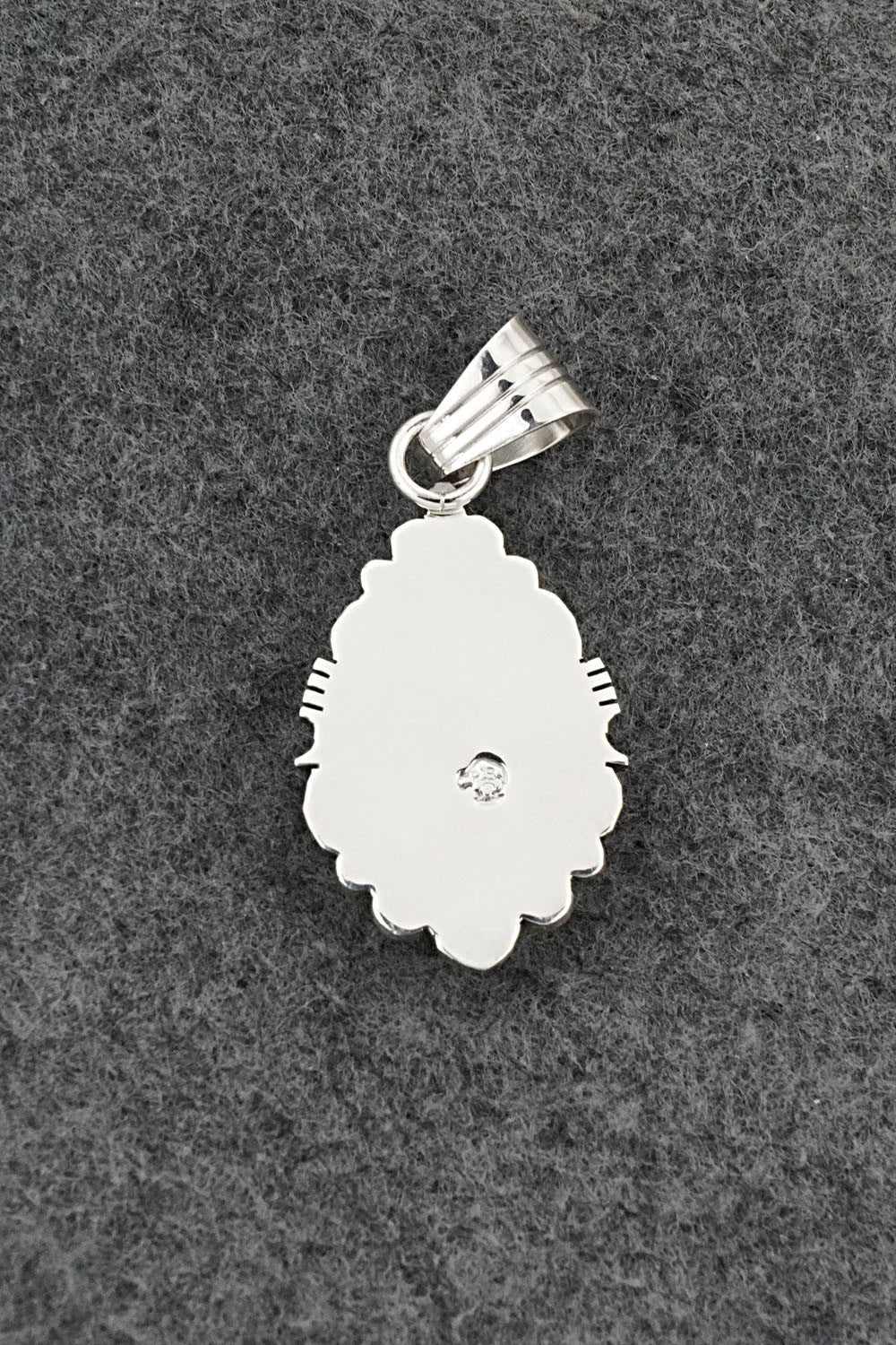 Turquoise & Sterling Silver Pendant - Marita Benally