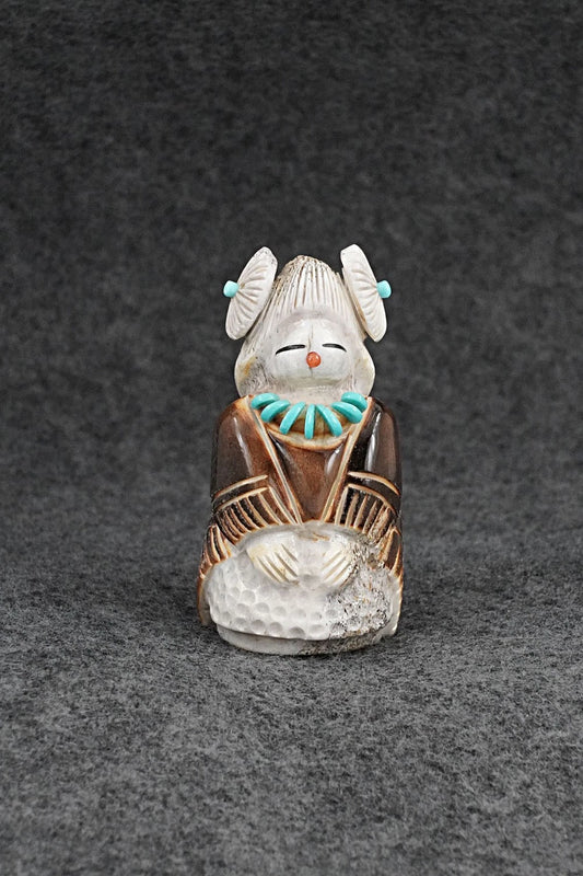 Corn Maiden Zuni Fetish Carving - Claudia Peina