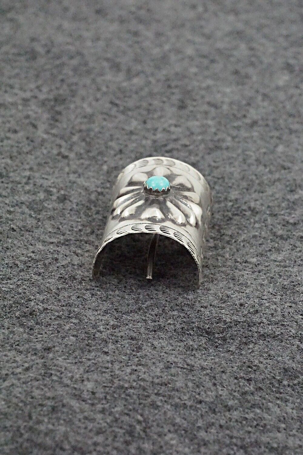 Turquoise & Sterling Silver Hair Pin - Arlene Soce