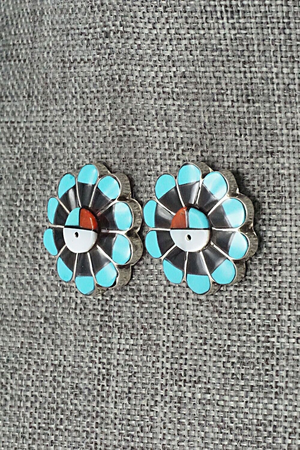 Multi-Stone & Sterling Silver Earrings - Romero Vacit