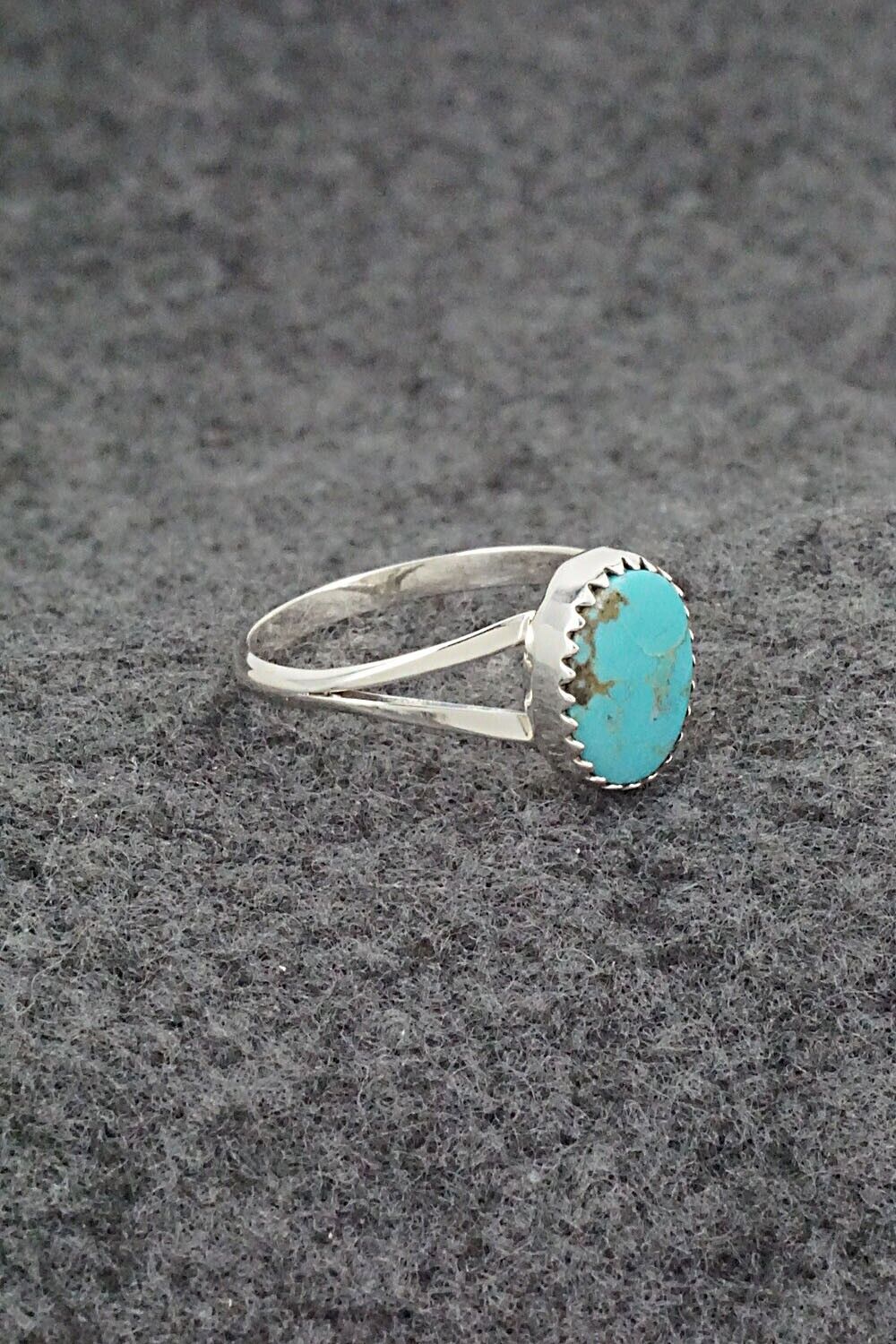 Turquoise & Sterling Silver Ring - Sharon McCarthy - Size 8.25