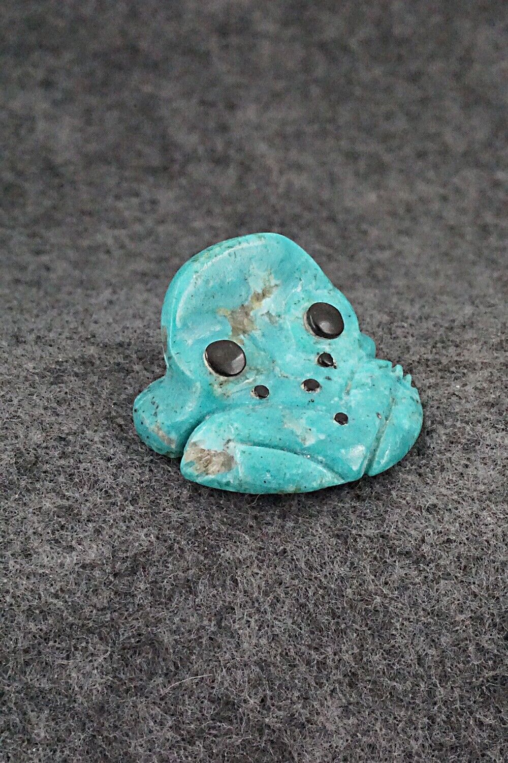 Frog Zuni Fetish Carving - Reynold Lunasee