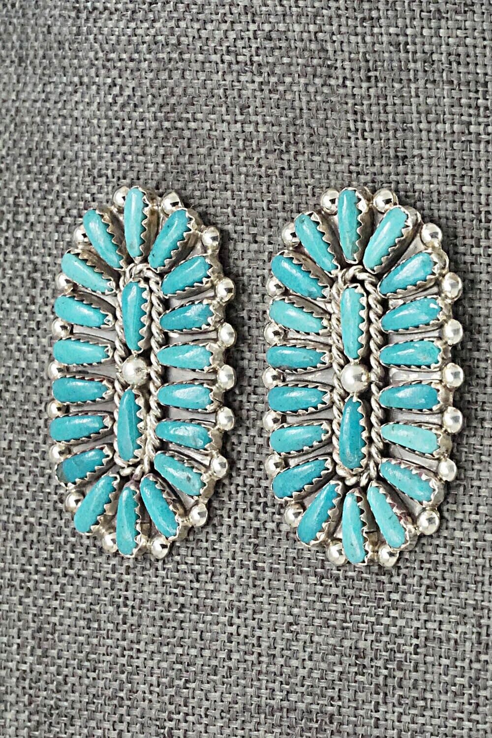 Turquoise & Sterling Silver Earrings - Philena Byjoe