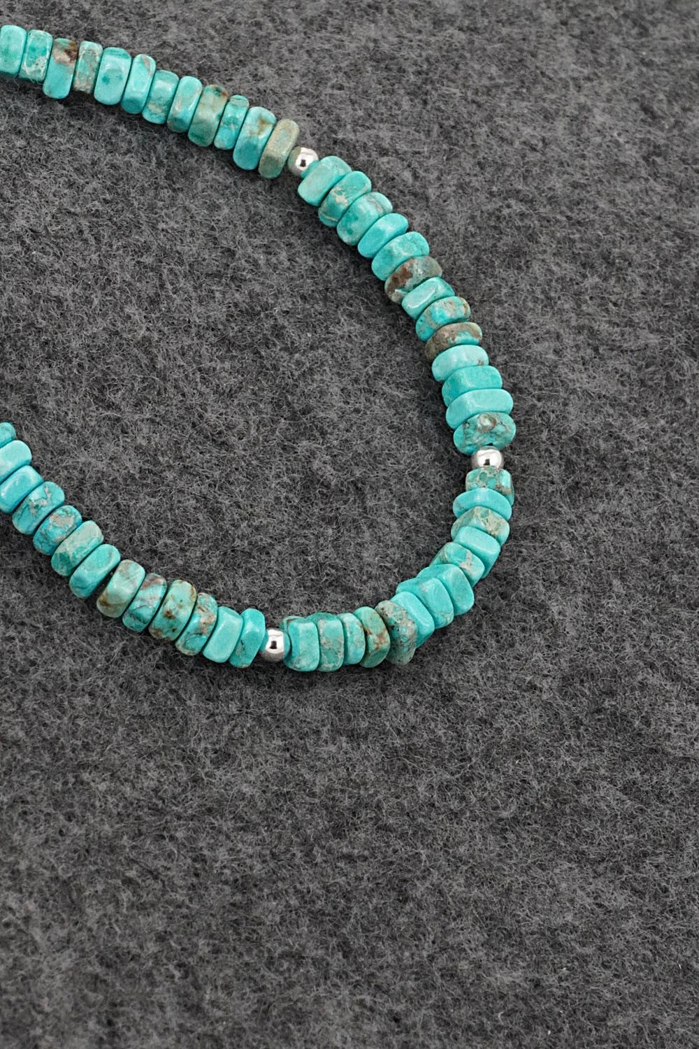 Turquoise & Sterling Silver Bracelet - Doreen Jake