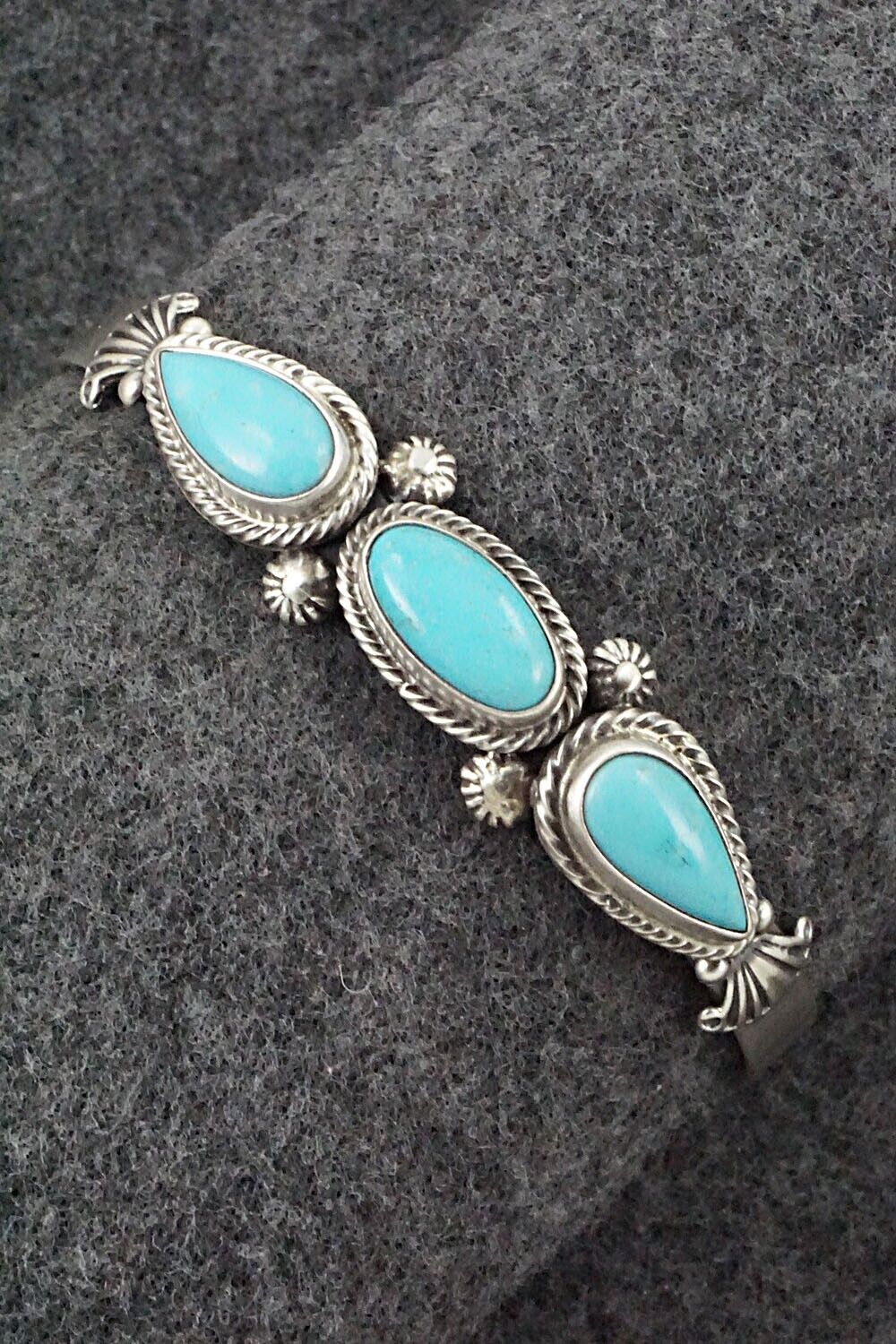 Turquoise & Sterling Silver Bracelet - Bobby Platero