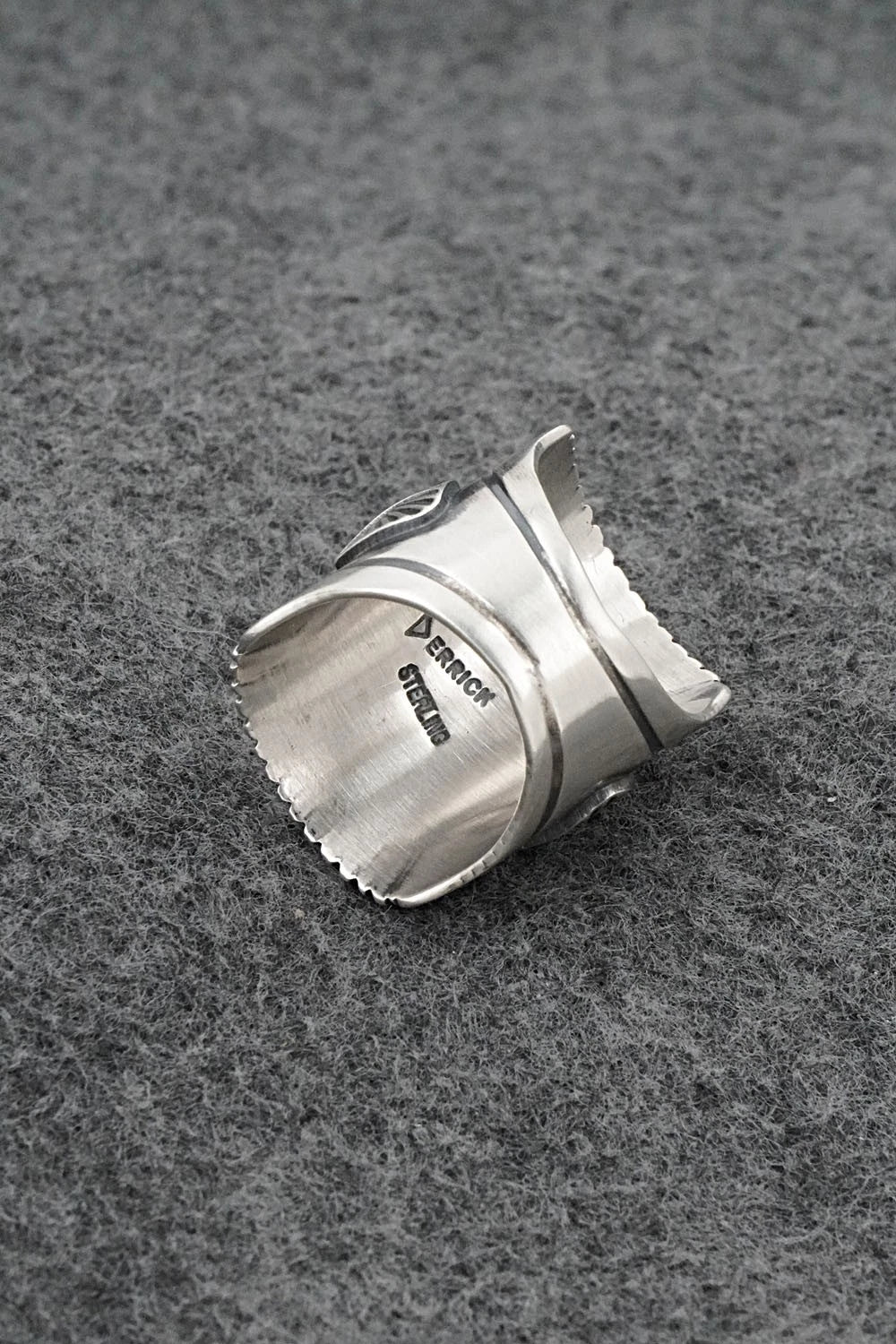 Turquoise & Sterling Silver Ring - Derrick Gordon - Size 7