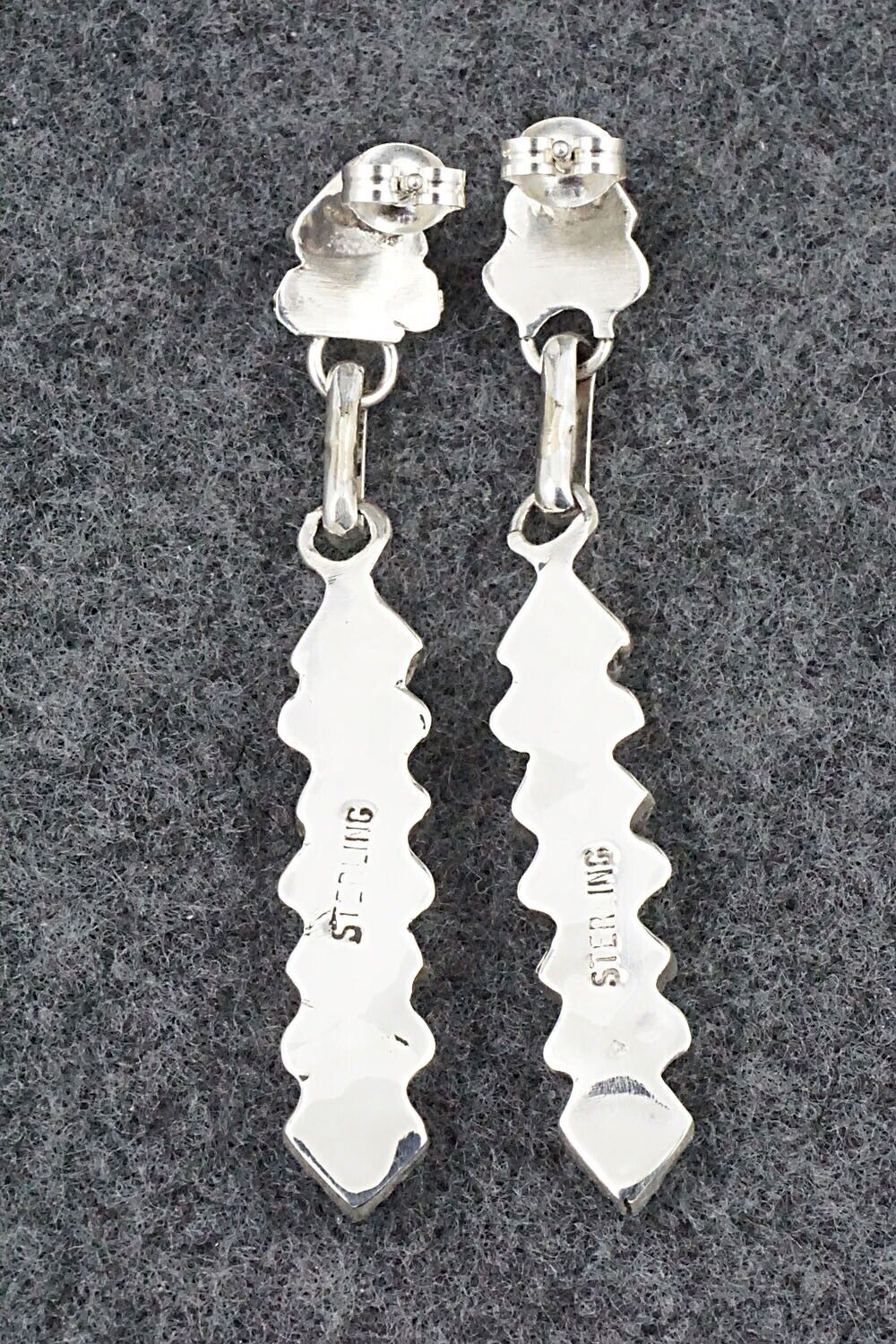 Turquoise & Sterling Silver Earrings - Olivia Qualo