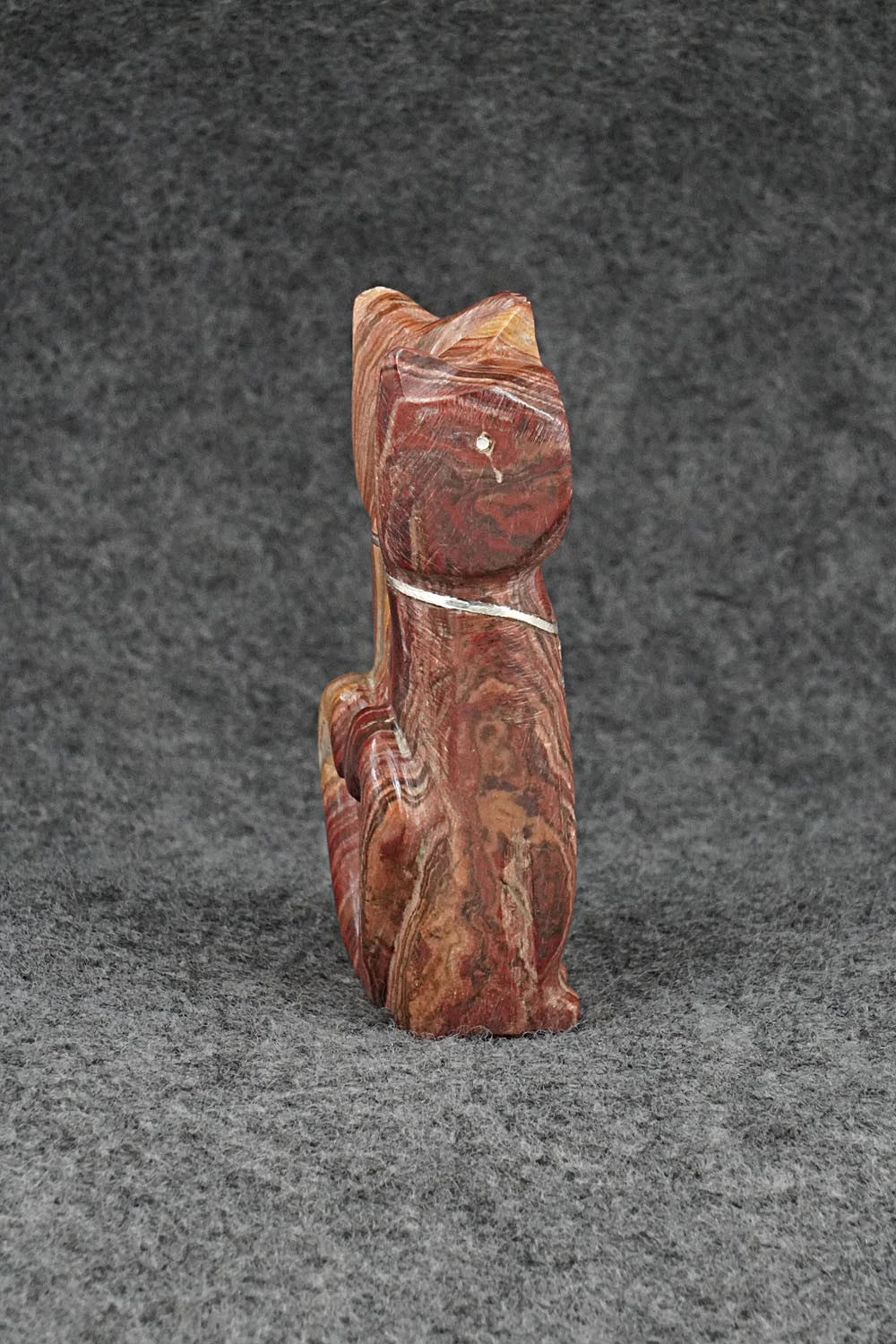 Cat Zuni Fetish Carving - Kenny Chavez