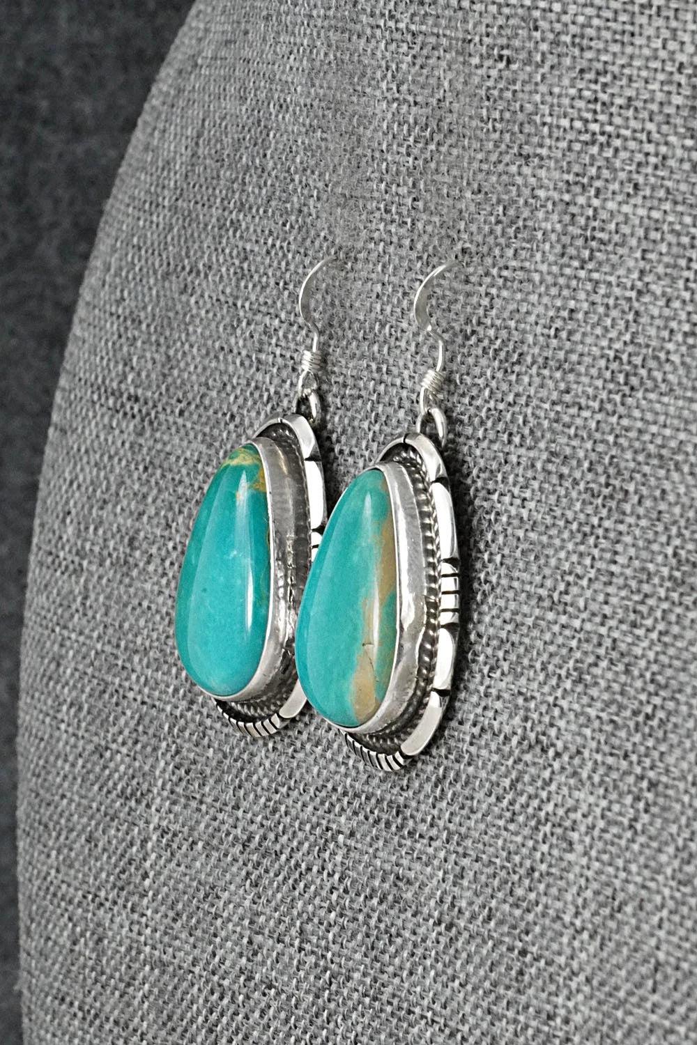 Turquoise & Sterling Silver Earrings - Irene Kee