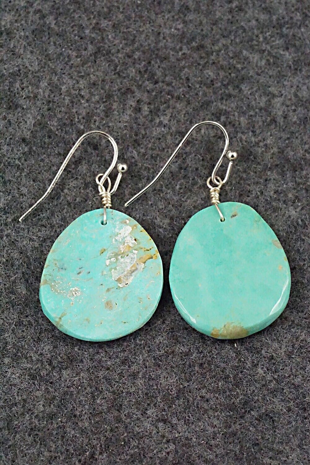 Turquoise & Sterling Silver Earrings - Joe Garcia