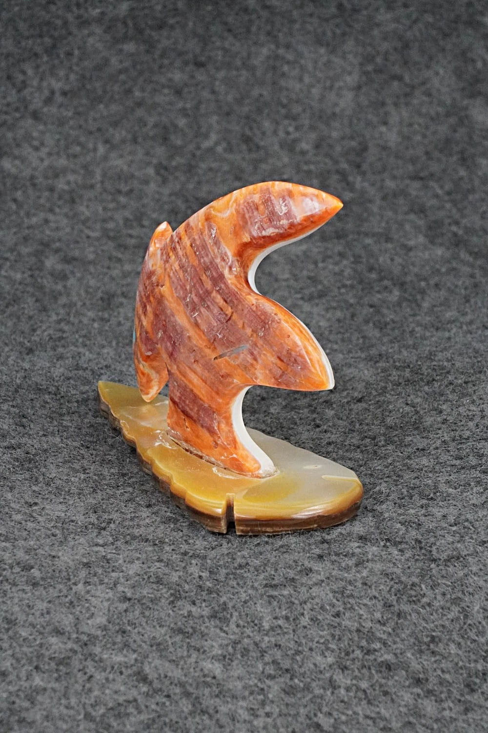 Dinosaur Zuni Fetish Carving - Kenric Laiwakete
