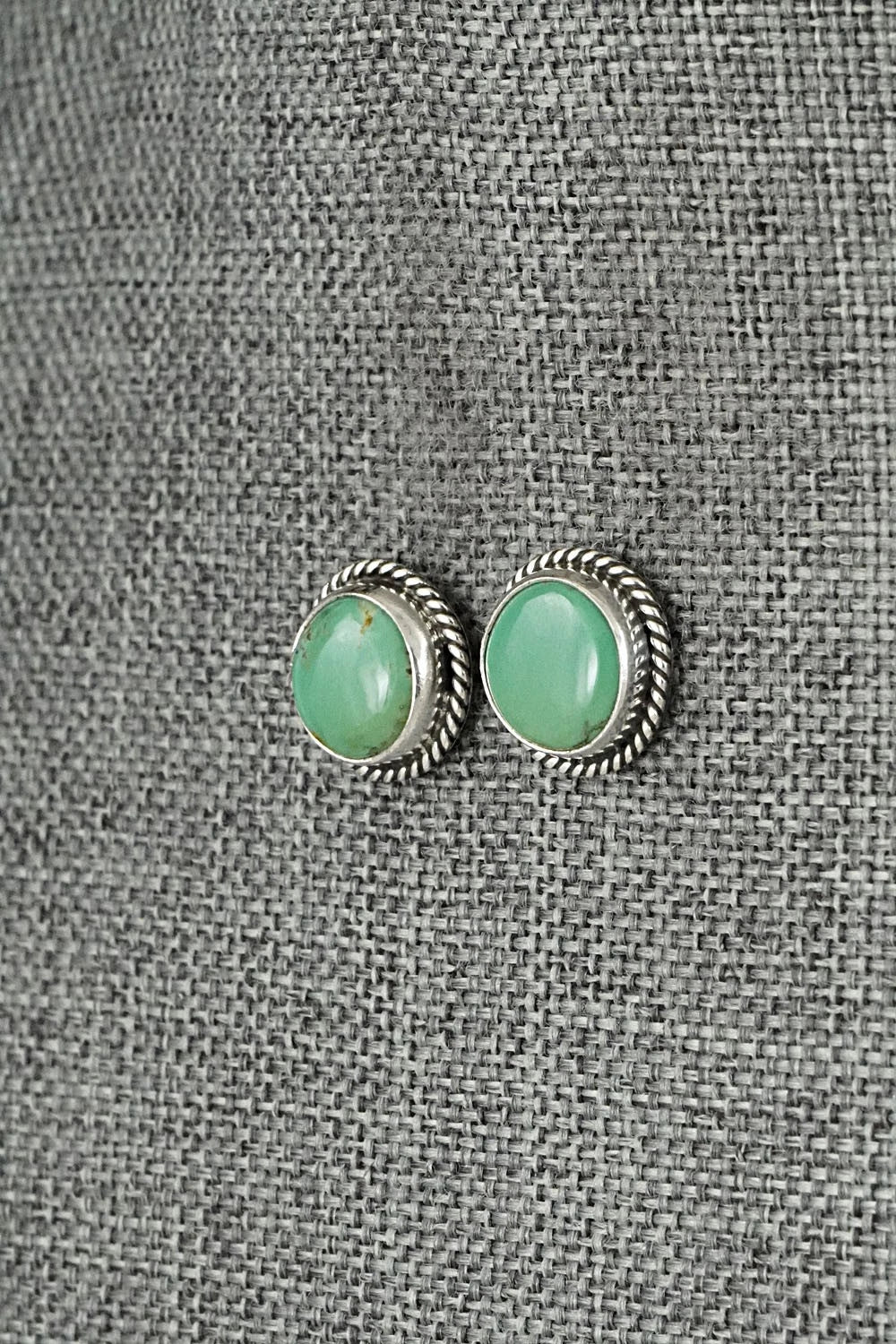Turquoise & Sterling Silver Earrings - Rosemary Saunders