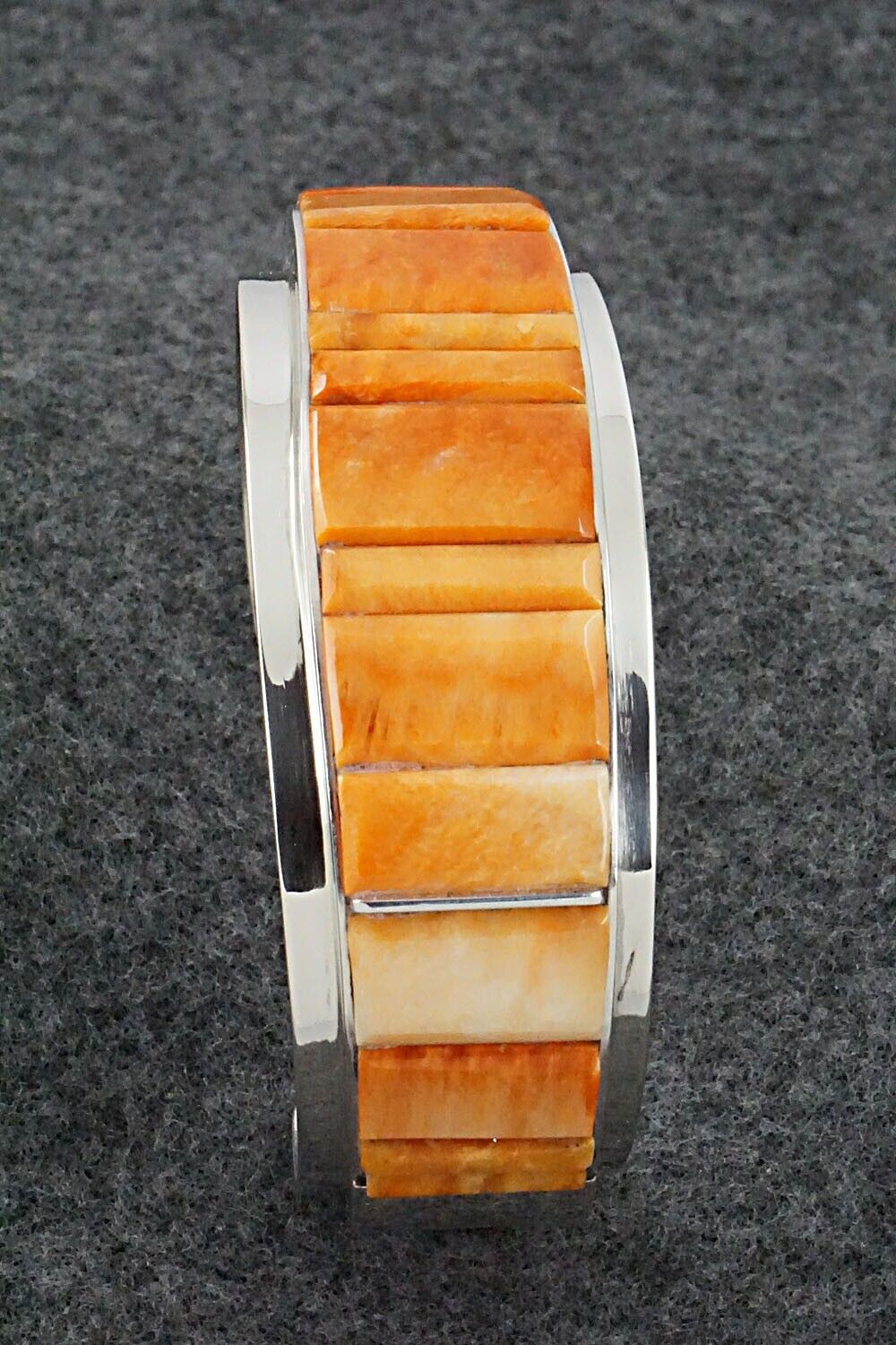 Spiny Oyster & Sterling Silver Bracelet - Harold Smith