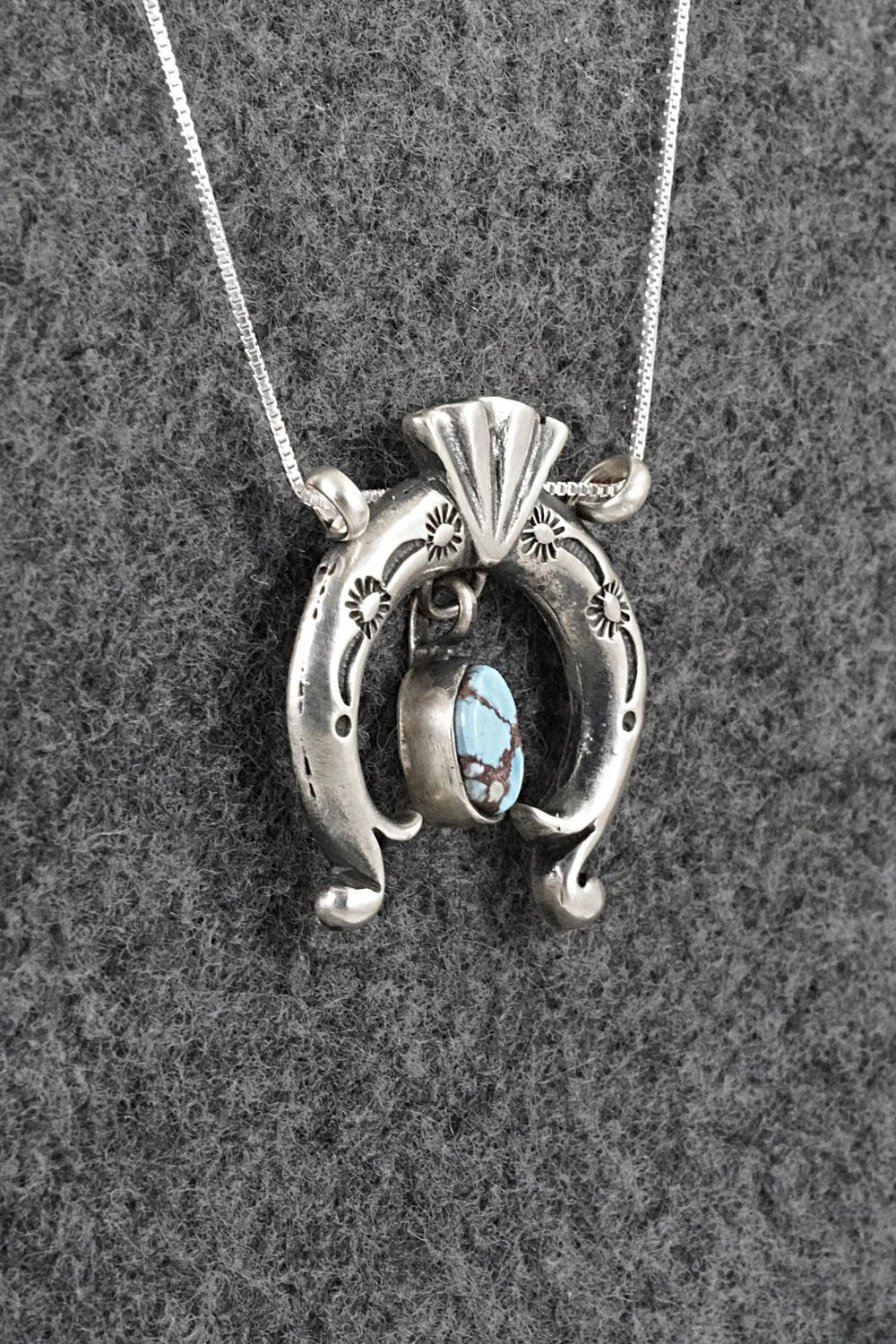 Turquoise & Sterling Silver Necklace - Gary Shorty