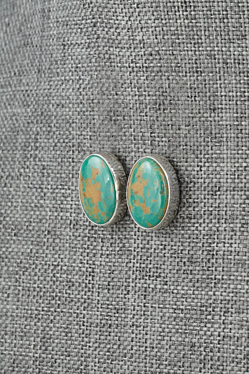 Turquoise & Sterling Silver Earrings - Rosemary Saunders