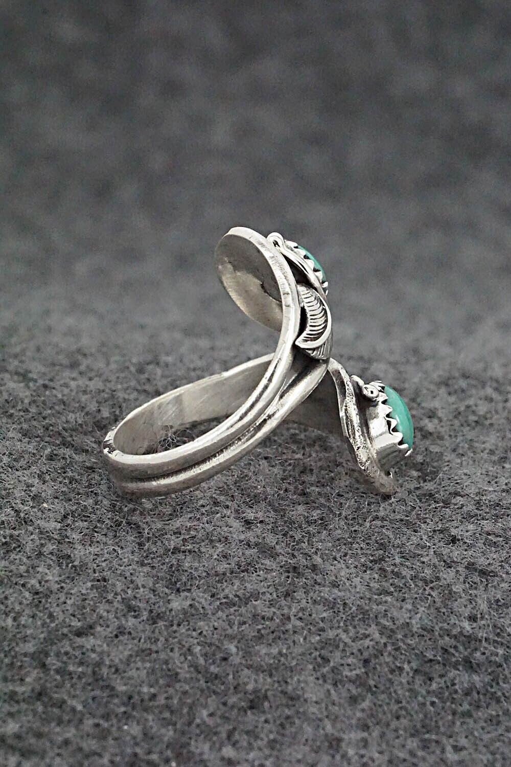 Turquoise & Sterling Silver Ring - Genevieve Francisco - Size 7.5