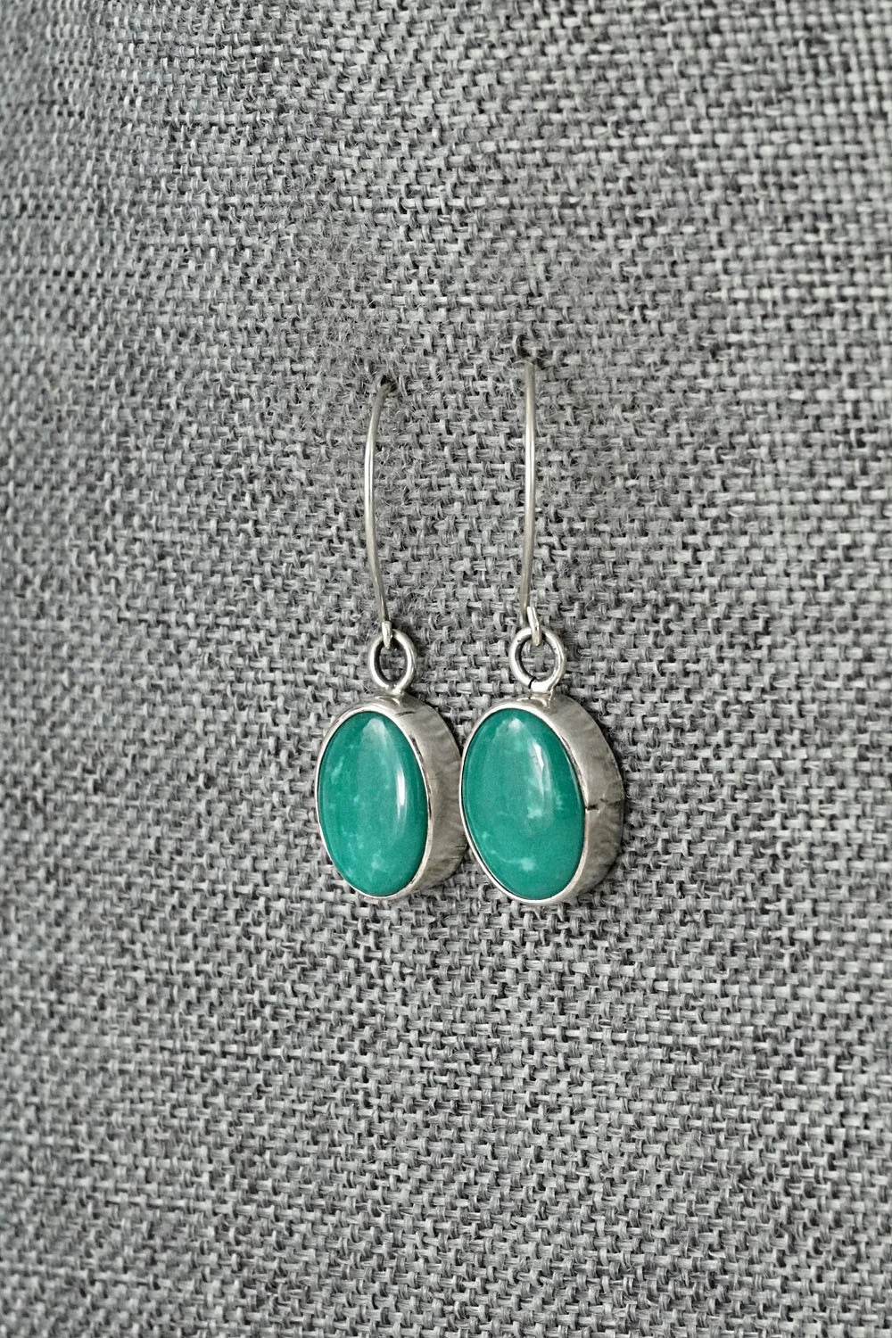 Turquoise & Sterling Silver Earrings - Rosemary Saunders