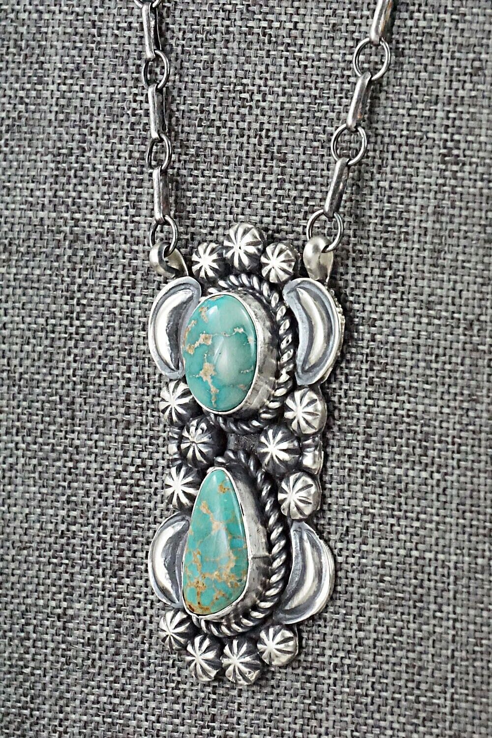 Turquoise & Sterling Silver Necklace - Jeff James