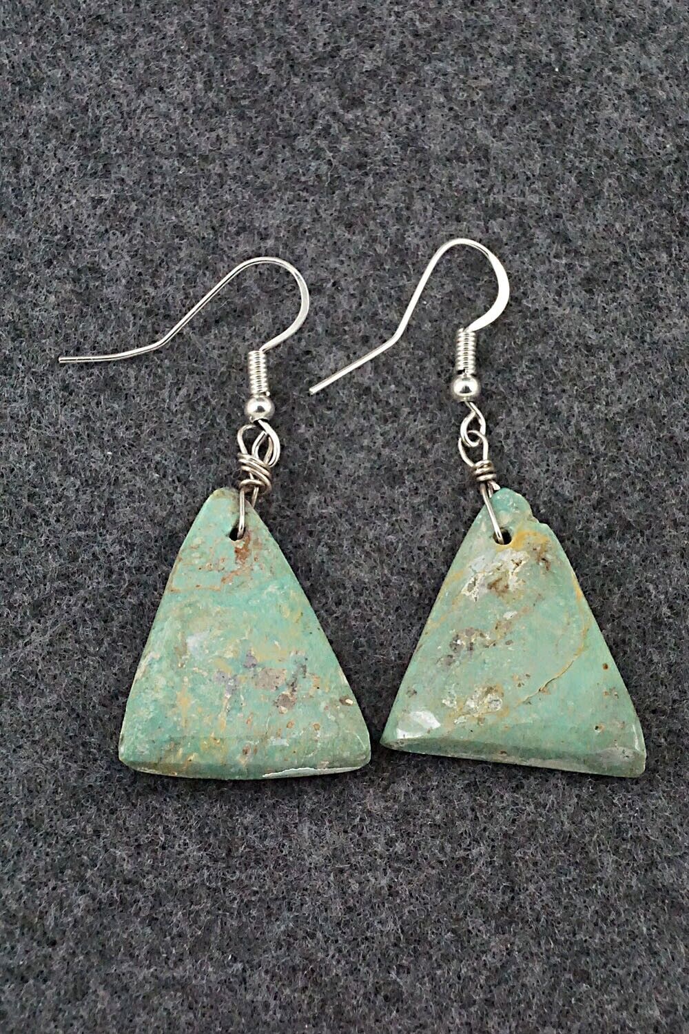 Turquoise & Sterling Silver Earrings - Joe Garcia