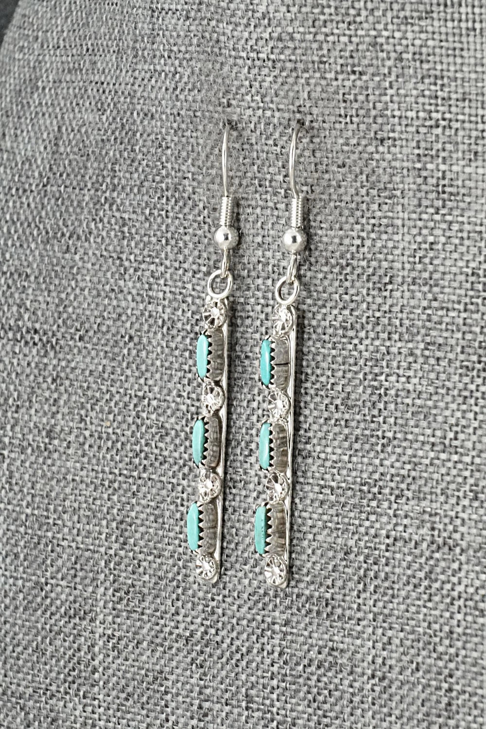 Turquoise & Sterling Silver Earrings - Murray Hannaweeka