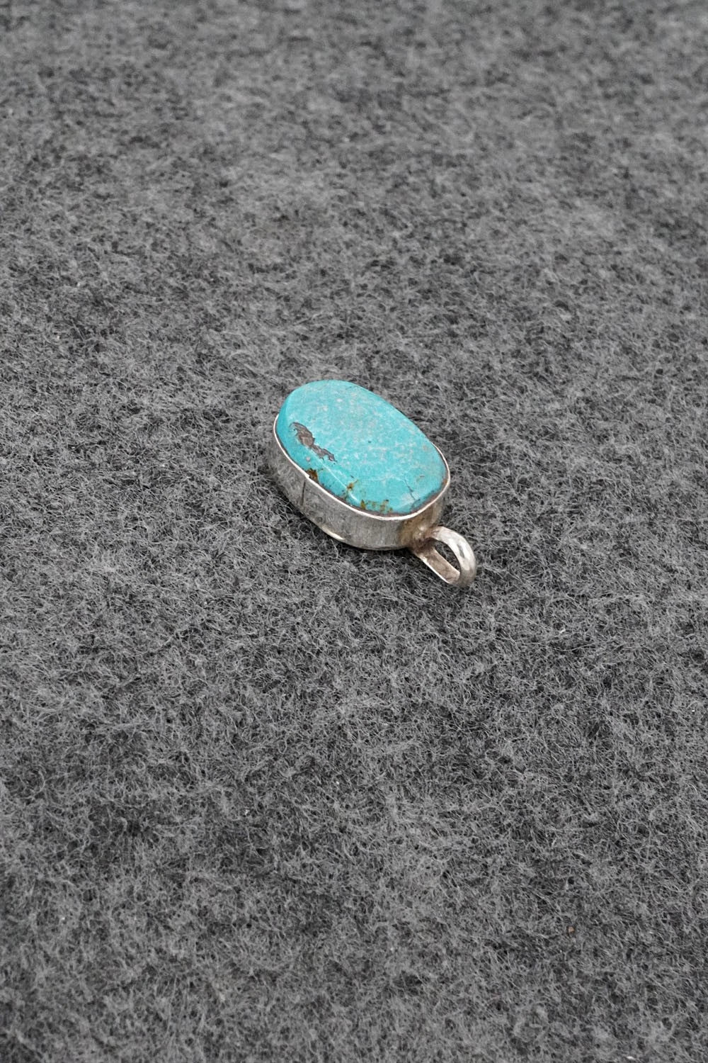 Turquoise & Sterling Silver Pendant - Ernest Hawthorne