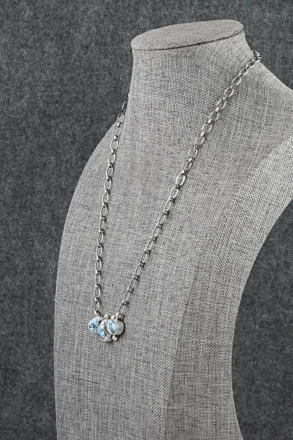 Turquoise & Sterling Silver Necklace - Darrin Livingston