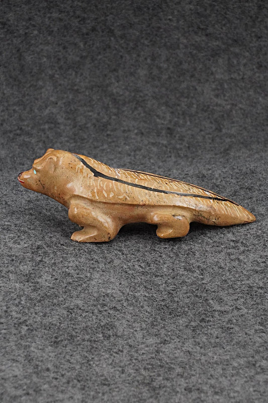 Badger Zuni Fetish Carving - Freddie Leekya