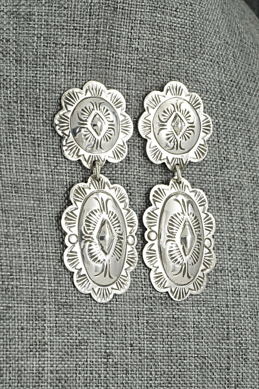 Sterling Silver Earrings - Bertha Begay