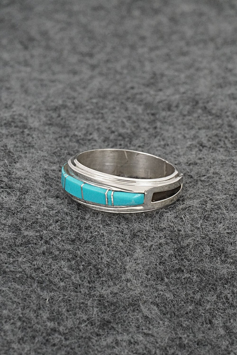 Turquoise & Sterling Silver Ring - Wilbert Muskett Jr. - Size 8